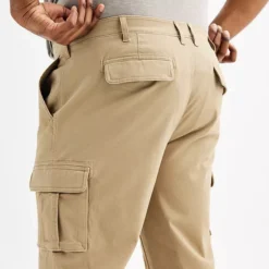 Big & Tall Sonoma Goods For Life® Flexwear Straight-Fit Cargo Pants -Sonoma Goods For Life Shop 3327712 ALT2