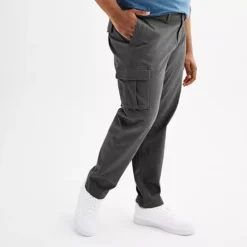 Big & Tall Sonoma Goods For Life® Flexwear Straight-Fit Cargo Pants -Sonoma Goods For Life Shop 3327712 Rock Wall