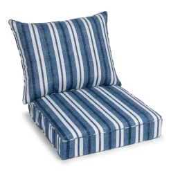 Sonoma Goods For Life® Indoor / Outdoor Deep Seat Cushion 2-piece Set -Sonoma Goods For Life Shop 3553823 Blue Stripe