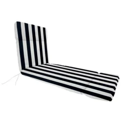 Sonoma Goods For Life® Indoor Outdoor Chaise Cushion -Sonoma Goods For Life Shop 3553832 Black Stripe