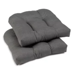 Sonoma Goods For Life® Indoor Outdoor 2-piece Single Wicker Chair Cushion Set -Sonoma Goods For Life Shop 3553841 Charcoal