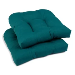 Sonoma Goods For Life® Indoor Outdoor 2-piece Single Wicker Chair Cushion Set -Sonoma Goods For Life Shop 3553841 Dark Teal