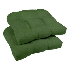 Sonoma Goods For Life® Indoor Outdoor 2-piece Single Wicker Chair Cushion Set -Sonoma Goods For Life Shop 3553841 Green Solid