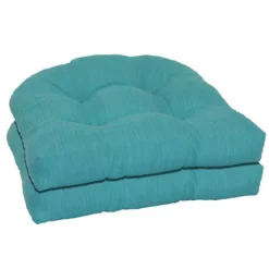 Sonoma Goods For Life® Indoor Outdoor 2-piece Single Wicker Chair Cushion Set -Sonoma Goods For Life Shop 3553841 Teal