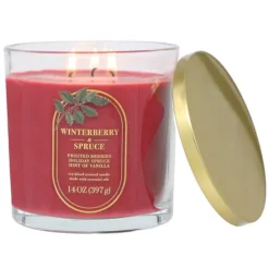 Sonoma Goods For Life® 14-oz. Winterberry & Spruce Single Pour Candle Jar -Sonoma Goods For Life Shop 48513121 CC ALT2