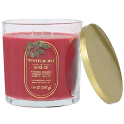 Sonoma Goods For Life® 14-oz. Winterberry & Spruce Single Pour Candle Jar -Sonoma Goods For Life Shop 48513121 CC ALT3