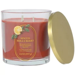 Sonoma Goods For Life® 14-oz. Spiced Holly Berry Single Pour Candle -Sonoma Goods For Life Shop 48513156 CC ALT3