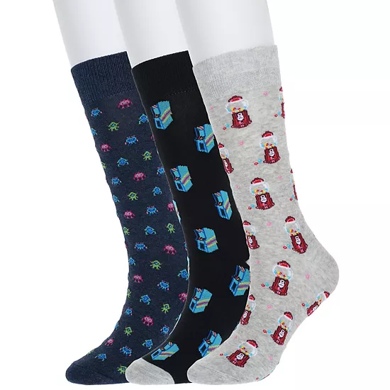 Men's Sonoma Goods For Life® 3-pack Mixed Novelty Socks 4 Men's Sonoma Goods For Life® 3-pack Mixed Novelty Socks - Image 2