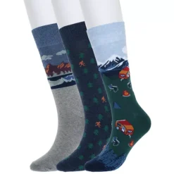 Men's Sonoma Goods For Life® 3-pack Mixed Novelty Socks 39 Men's Sonoma Goods For Life® 3-pack Mixed Novelty Socks -Sonoma Goods For Life Shop 5166829 Camping