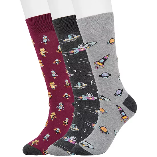 Men's Sonoma Goods For Life® 3-pack Mixed Novelty Socks 5 Men's Sonoma Goods For Life® 3-pack Mixed Novelty Socks - Image 3