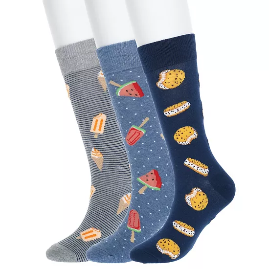 Men's Sonoma Goods For Life® 3-pack Mixed Novelty Socks 7 Men's Sonoma Goods For Life® 3-pack Mixed Novelty Socks - Image 5