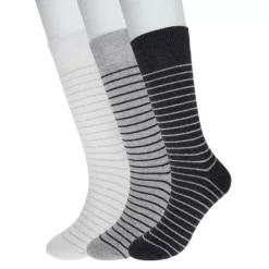 Men's Sonoma Goods For Life® 3-pack Patterned Dress Socks -Sonoma Goods For Life Shop 5302030 Black Stripes