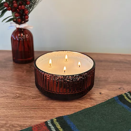 Sonoma Goods For Life® Winter Berry & Spruce Decorative Glass Candle 5 Sonoma Goods For Life® Winter Berry & Spruce Decorative Glass Candle - Image 3