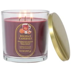 Sonoma Goods For Life® Holiday Cabernet 14-oz. Soy Blend Scented Candle -Sonoma Goods For Life Shop 54338126 CC ALT2