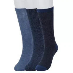 Men's Sonoma Goods For Life® 3-pack Ribbed Dress Socks -Sonoma Goods For Life Shop 5639342 Mixed Navy