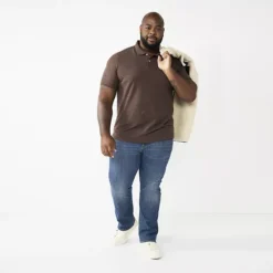 Big & Tall Sonoma Goods For Life® Short Sleeve Pique Polo -Sonoma Goods For Life Shop 5674882 CP ALT2