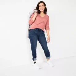 Women's Sonoma Goods For Life® Adaptive Easy Dressing Mid-Waisted Straight Leg Jeans -Sonoma Goods For Life Shop 5678470 ALT60