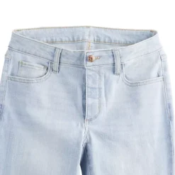 Women's Sonoma Goods For Life® Adaptive Easy Dressing Mid-Waisted Straight Leg Jeans -Sonoma Goods For Life Shop 5678470 CP ALT6