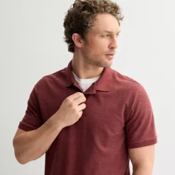 Men's Sonoma Goods For Life® Short Sleeve Relaxed Fit Pique Polo -Sonoma Goods For Life Shop 6137361 ALT2