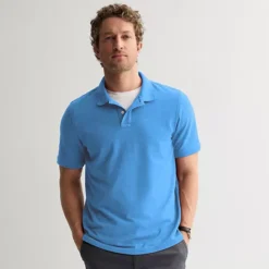 Men's Sonoma Goods For Life® Short Sleeve Relaxed Fit Pique Polo -Sonoma Goods For Life Shop 6137361 Paxton Stream