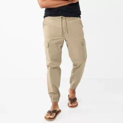 Men's Sonoma Goods For Life® Pull-On Cargo Jogger Pants -Sonoma Goods For Life Shop 6165784 Light Khaki