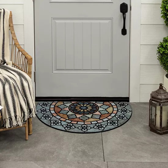Sonoma Goods For Life® Mineral Medallion 23" X 35" All Weather Doormat 7 Sonoma Goods For Life® Mineral Medallion 23" X 35" All Weather Doormat - Image 5