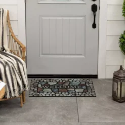 Sonoma Goods For Life® Pebble Slate Welcome 18" X 30" All Weather Doormat -Sonoma Goods For Life Shop 6430688 ALT4