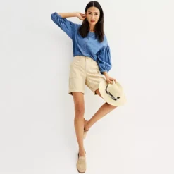 Petite Sonoma Goods For Life® Utility Bermuda Shorts -Sonoma Goods For Life Shop 6493152 ALT3