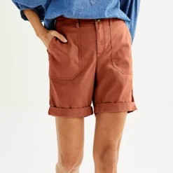 Petite Sonoma Goods For Life® Utility Bermuda Shorts -Sonoma Goods For Life Shop 6493152 Cinnamon Powder