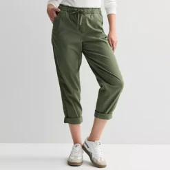 Women's Sonoma Goods For Life® Easy Paper Bag Waist Capri -Sonoma Goods For Life Shop 6494507 Maile Green