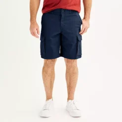 Men's Sonoma Goods For Life® 10" Flexwear Everyday Cargo Shorts -Sonoma Goods For Life Shop 6519841 Dark Sapphire