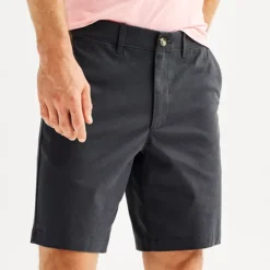 Men's Sonoma Goods For Life® 9" Flexwear Flat Front Shorts -Sonoma Goods For Life Shop 6524871 Dark Gray