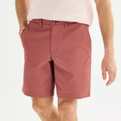 Men's Sonoma Goods For Life® 9" Flexwear Flat Front Shorts -Sonoma Goods For Life Shop 6524871 Mauve 1