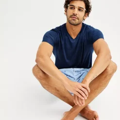 Men's Sonoma Goods For Life® Supersoft V-Neck Pajama Shirt 13 Men's Sonoma Goods For Life® Supersoft V-Neck Pajama Shirt -Sonoma Goods For Life Shop 6596115 ALT3