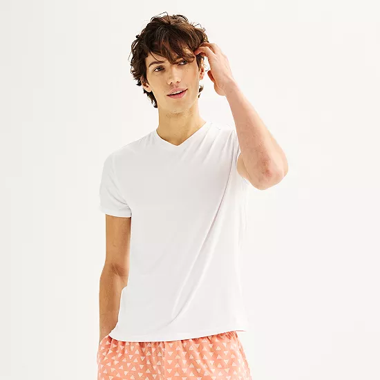 Men's Sonoma Goods For Life® Supersoft V-Neck Pajama Shirt 9 Men's Sonoma Goods For Life® Supersoft V-Neck Pajama Shirt - Image 7