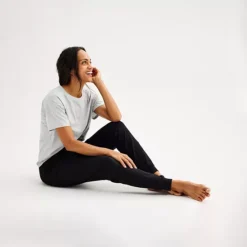 Women's Sonoma Goods For Life® Cotton Modal Cuffed Sleep Pants -Sonoma Goods For Life Shop 6610122 ALT6