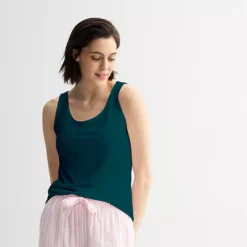 Women's Sonoma Goods For Life® Cotton Modal Sleep Tank Top -Sonoma Goods For Life Shop 6610137 Dark Sea