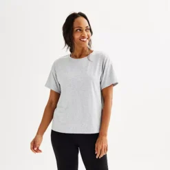 Women's Sonoma Goods For Life® Cotton Modal Sleep Tee -Sonoma Goods For Life Shop 6610142 Medium Cumulus Heather