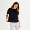 Women's Sonoma Goods For Life® Cotton Modal Sleep Tee -Sonoma Goods For Life Shop 6610142 Mineral Black