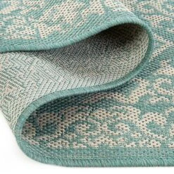 Sonoma Goods For Life® Aqua Classic Medallion Border Indoor/Outdoor Area Rugs -Sonoma Goods For Life Shop 6618629 ALT3