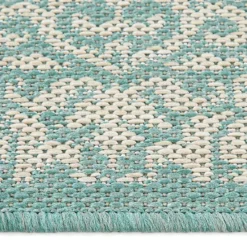 Sonoma Goods For Life® Aqua Classic Medallion Border Indoor/Outdoor Area Rugs -Sonoma Goods For Life Shop 6618629 ALT4
