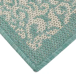 Sonoma Goods For Life® Aqua Classic Medallion Border Indoor/Outdoor Area Rugs -Sonoma Goods For Life Shop 6618629 ALT6