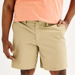 Big & Tall Sonoma Goods For Life® 9-in. Flexwear Flat Front Shorts -Sonoma Goods For Life Shop 6634961 ALT2