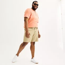 Big & Tall Sonoma Goods For Life® 9-in. Flexwear Flat Front Shorts -Sonoma Goods For Life Shop 6634961 ALT3