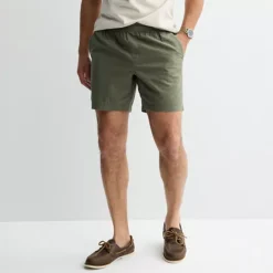 Men's Sonoma Goods For Life® 7" Everyday Pull-On Shorts -Sonoma Goods For Life Shop 6649091 Olive Linen