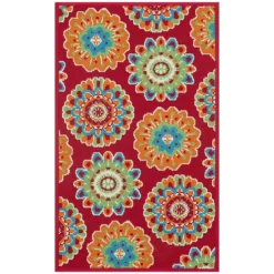 Sonoma Goods For Life® Floral Medallion Indoor/Outdoor Area Rug