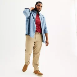 Big & Tall Sonoma Goods For Life® Flexwear Straight-Fit Chinos -Sonoma Goods For Life Shop 6678236 ALT3