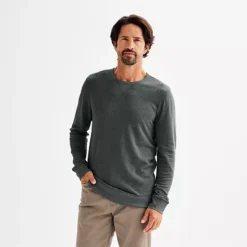 Men's Sonoma Goods For Life® Double Knit Crewneck Tee -Sonoma Goods For Life Shop 6824207 Black Texture