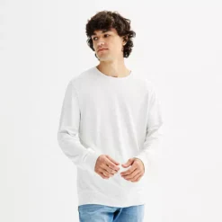 Men's Sonoma Goods For Life® Double Knit Crewneck Tee -Sonoma Goods For Life Shop 6824207 Ice Heather