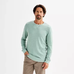Men's Sonoma Goods For Life® Double Knit Crewneck Tee -Sonoma Goods For Life Shop 6824207 Mint Texture